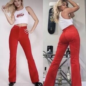 REVICE Scarlet Red Trousers